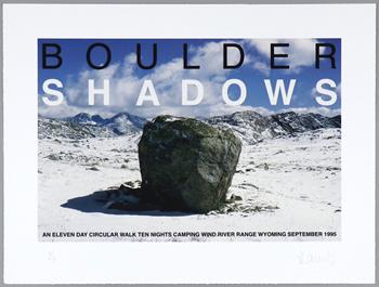 Hamish Fulton - Boulder Shadows, Wyoming (1995)