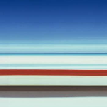 Rob Carter - Travelling Still, Xpu-ha Beach (with red boat), Mexico