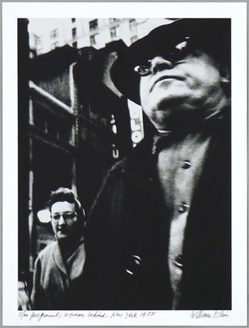 William Klein - Man Foreground, Woman Behind (1955)