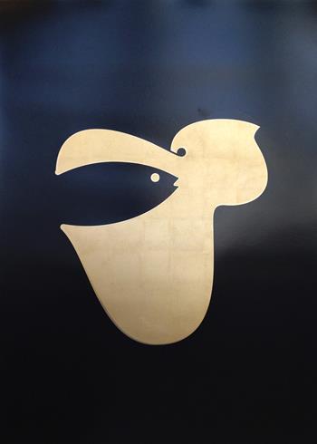 Noma Bar - Evolutionary Thought (Gold Leaf)