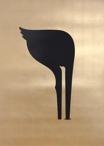 Noma Bar - Facing Up (Gold Leaf)