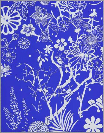 Dan Baldwin - Imaginary Paradise (Artist Proof, Blue-Off White)