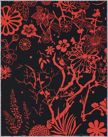 Dan Baldwin - Imaginary Paradise (Artist Proof, Red-Black)