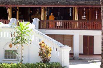 David Woolfall - Monk in Temple, Luang Parabang 